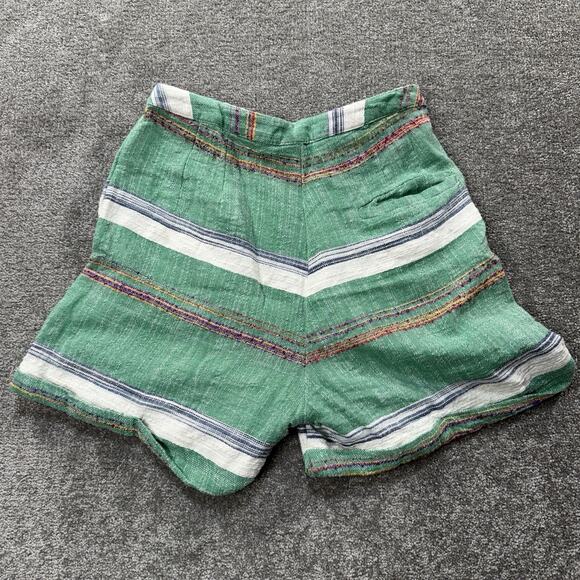 dRA Los Angeles Anthropology Boho Striped Cotton Shorts‎ XS High Waist Festival - Picture 6 of 8